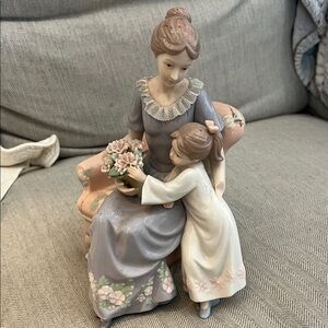 Porcelain Figurine of Mother and Child